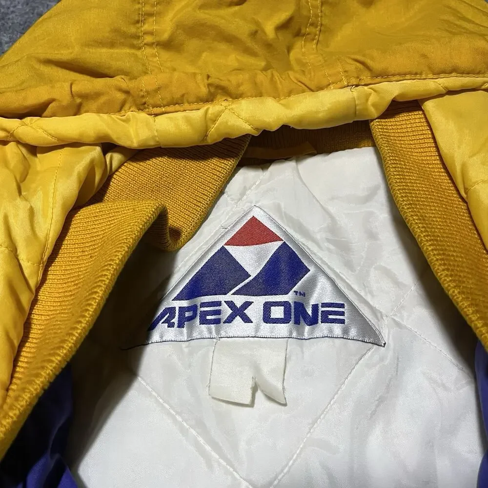 Vintage 90s Washington Huskies Jacket Mens XL Apex One Hooded Logo Full Zip